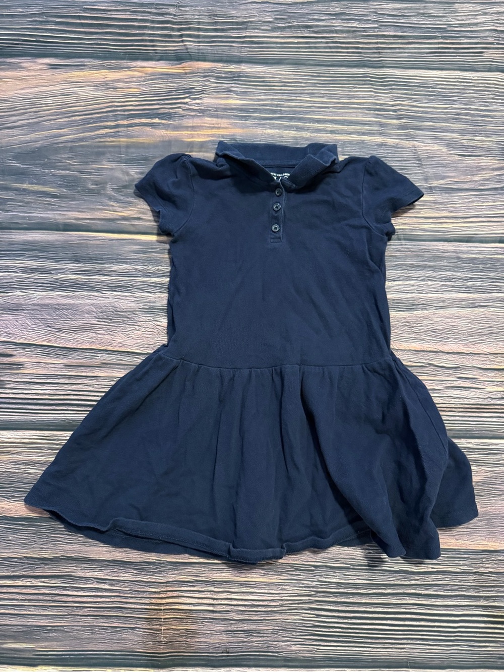 Girls Navy Polo Dress Size 4T